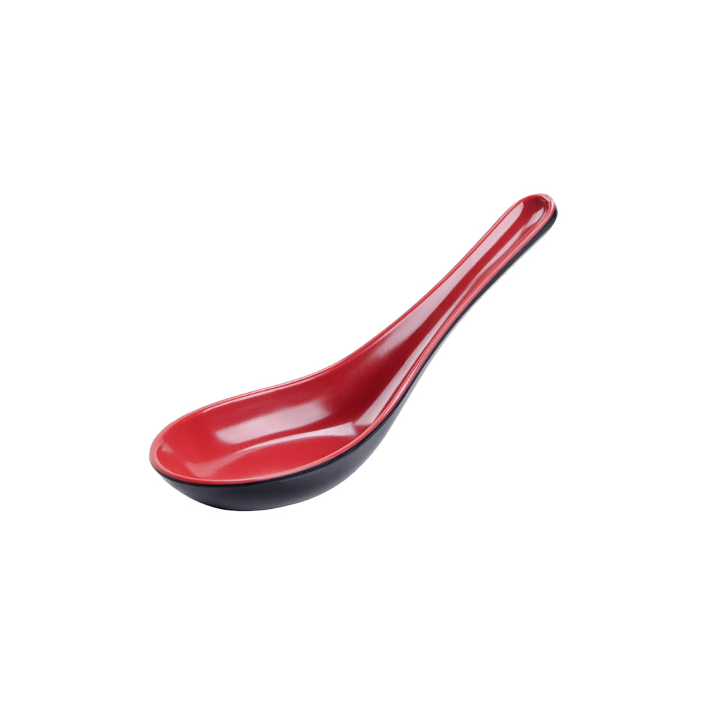 Red Black Soup Spoon