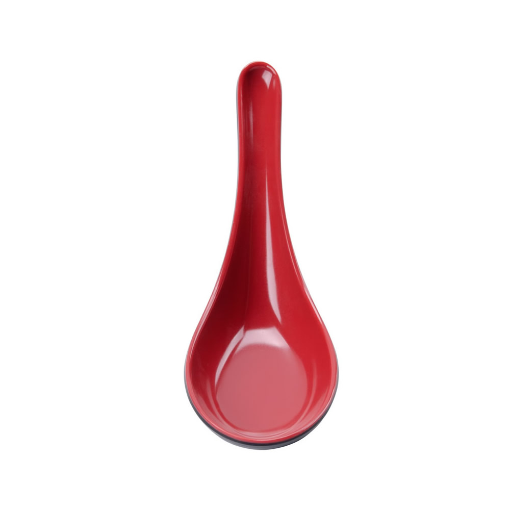 Red Black Soup Spoon