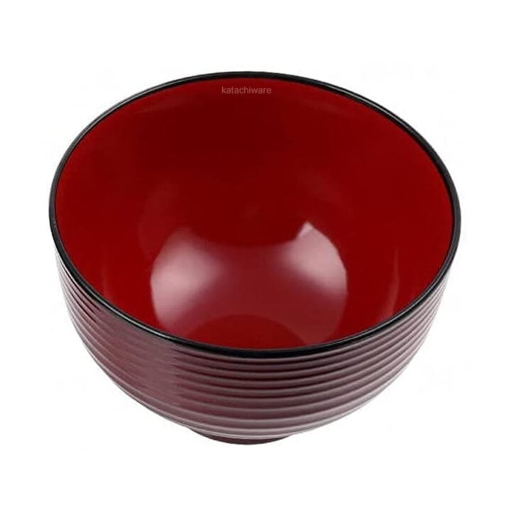 Buy Traditional Red Yamanaka Nuri Soup Bowl Katachiware