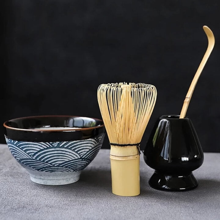 Buy Japanese Seigaiha Wave Matcha Tea Set Katachiware