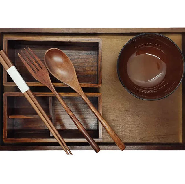 Wood Bento Box Set