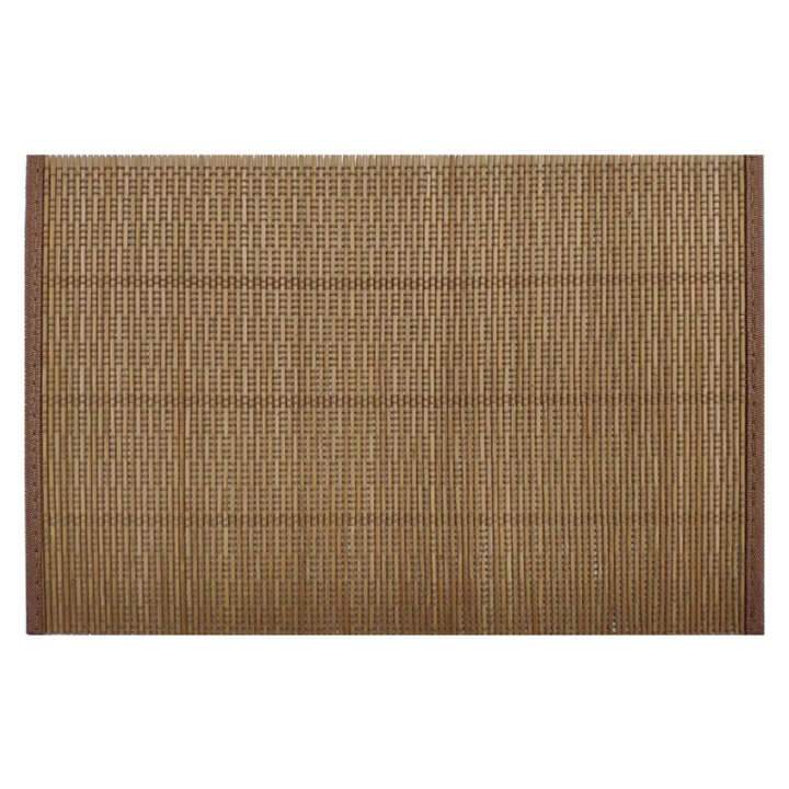 Bamboo Placemat Natural Non Slip Backing And Fabric Border