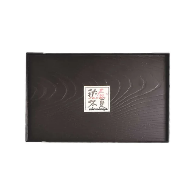 Black Woodgrain Tray