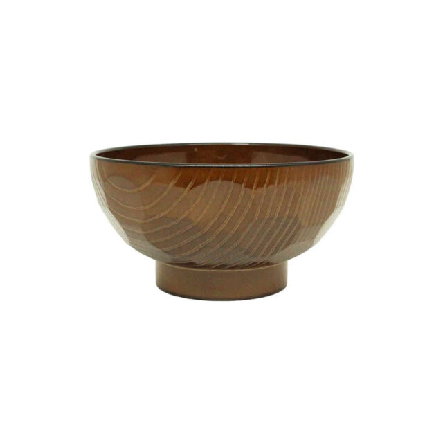 Lacquered Wood Grain Bowls