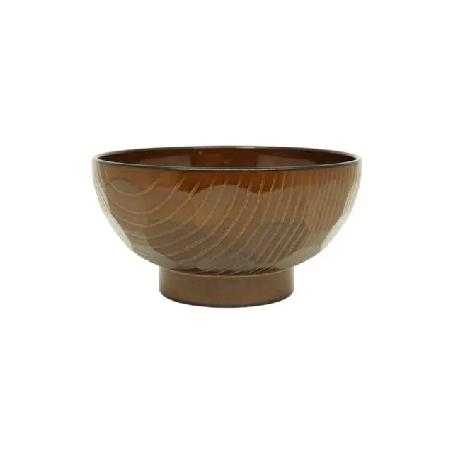 Lacquered Wood Grain Bowls