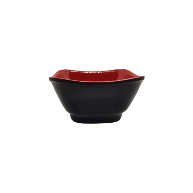 Red & Black Condiments Side Bowl