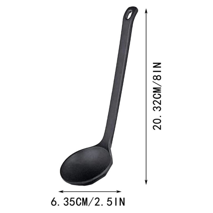 Buy Matt Black Long Handle Ramen Spoon | Katachiware