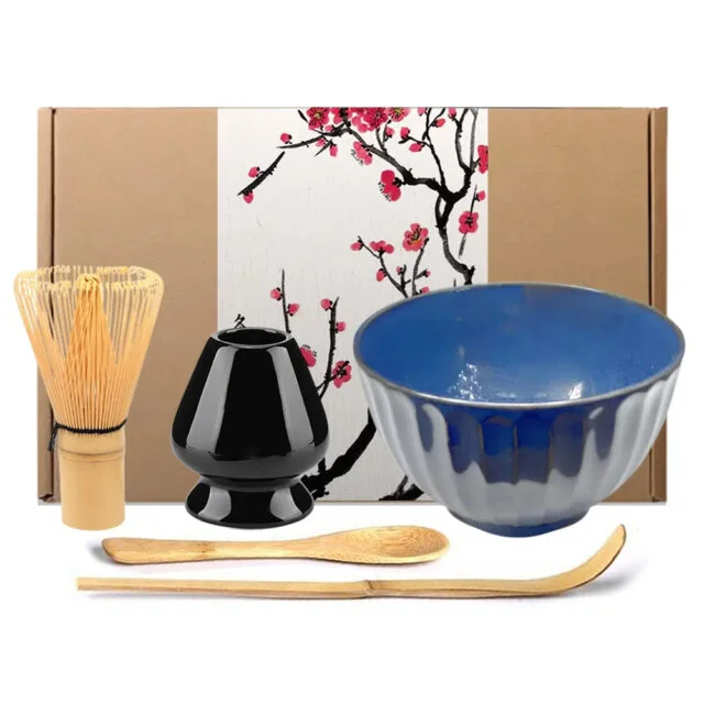 Blue Ceramic Matcha Tea Set