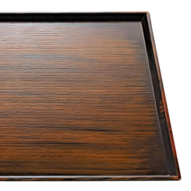 Extra Large Wood Grain Tray Brown