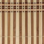 Bamboo Slatted Placemat, Natural Wood