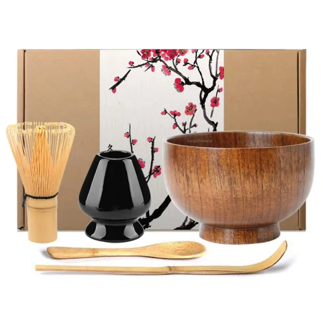 Jujube Wood Matcha Tea Set