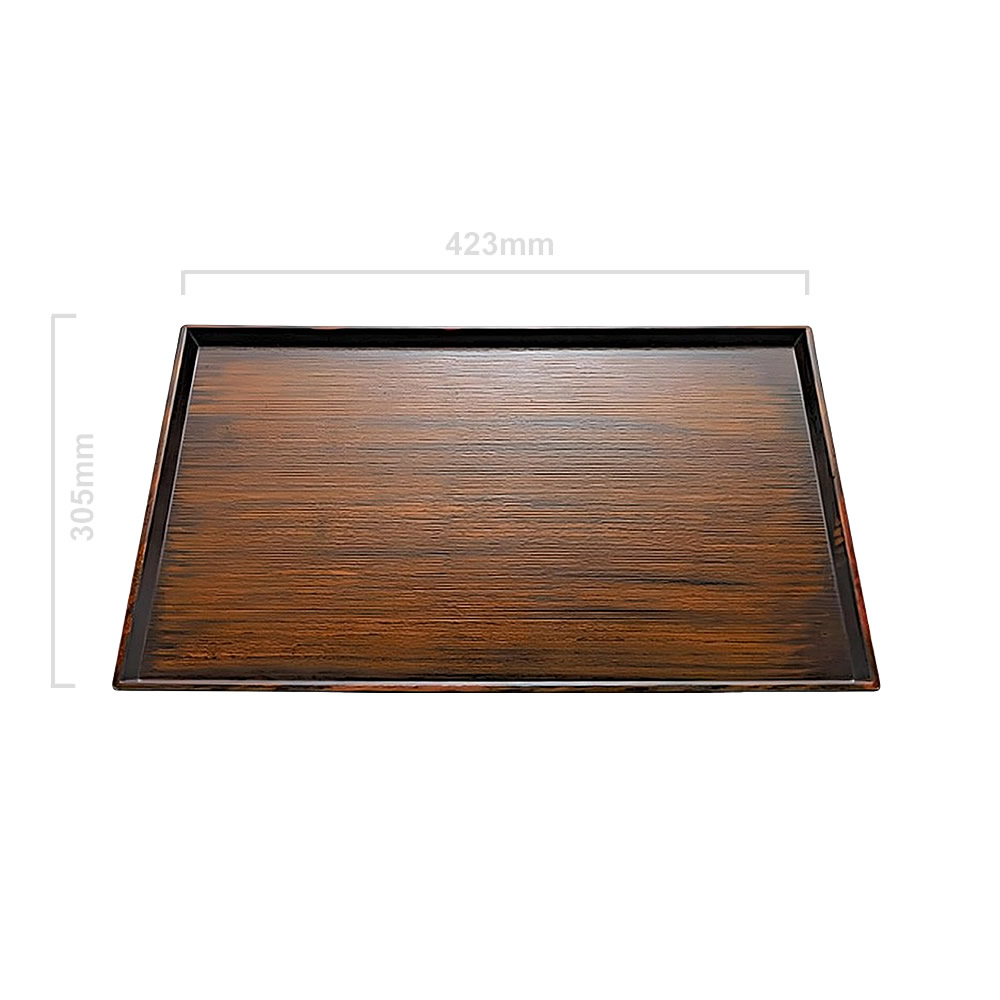 Large Wood Grain Serving Tray Dimensions