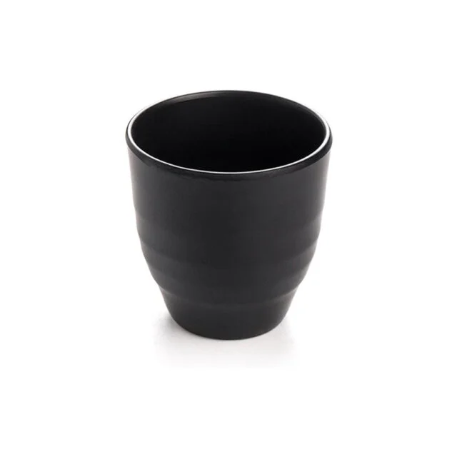 Matt Black Melamine Tea Cup