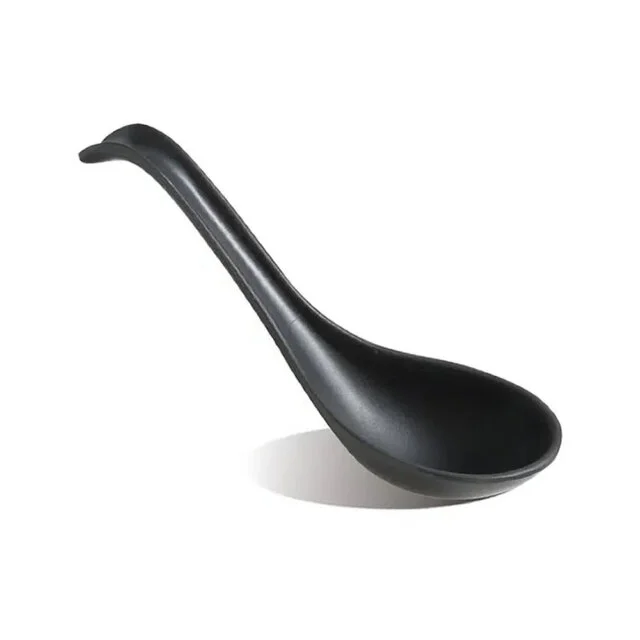 Matt Black Renge Ramen Spoon