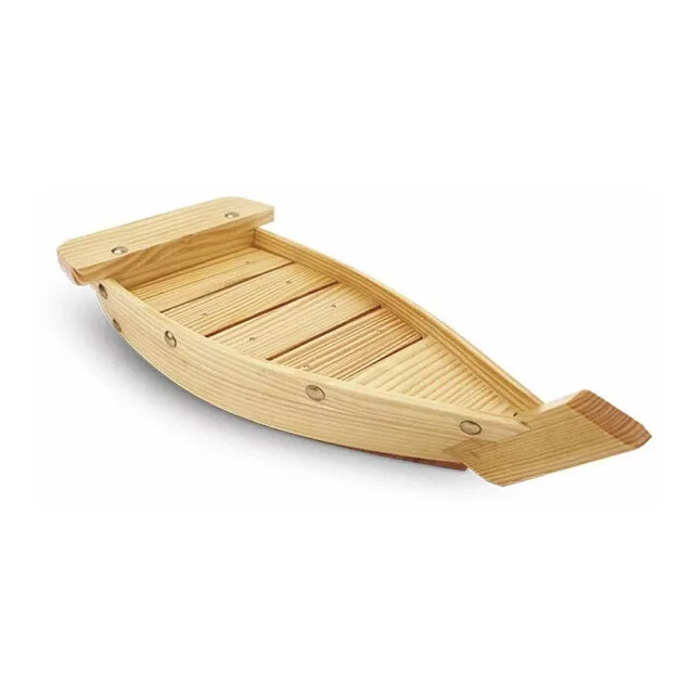 Wooden Sushi Boat Serving Tray 35cm