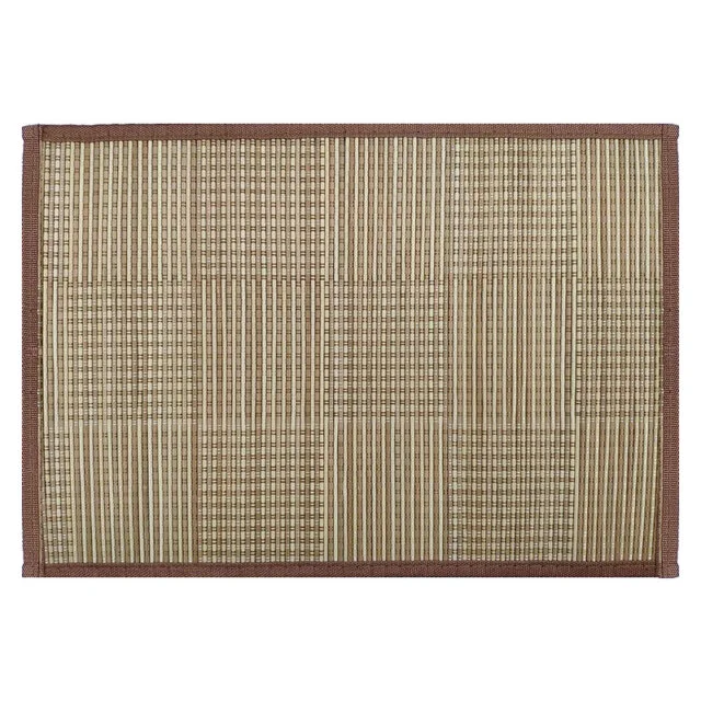 Checkered Bamboo Placemat Natural