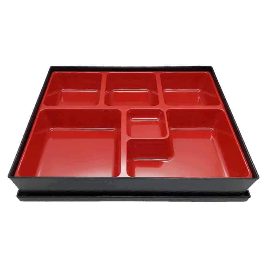 Traditional, Commercial Grade 6 Compartment Bento Box