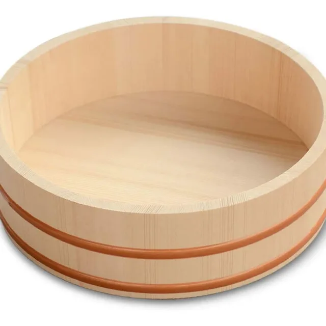 Wooden Oke Sushi Mixing Tub