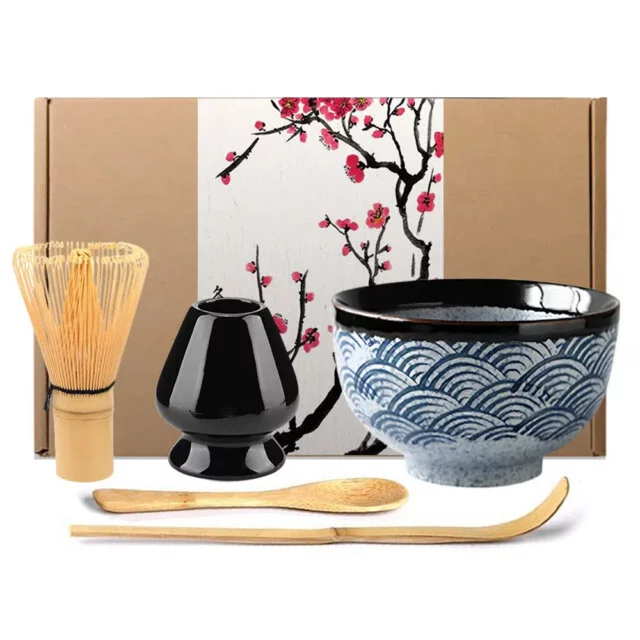 Seigaiha Wave Matcha Tea Set