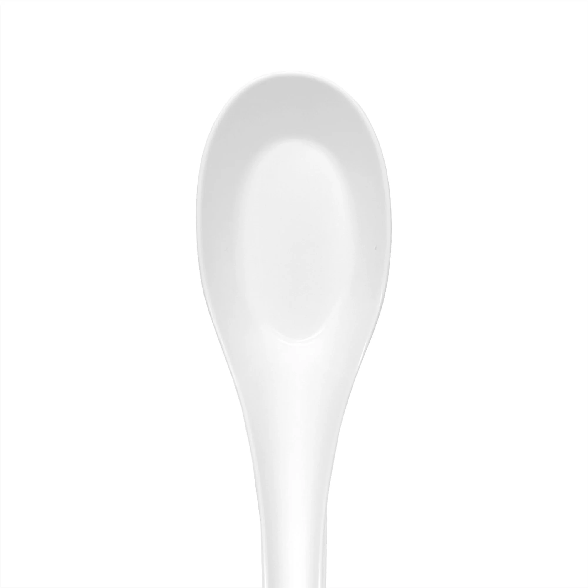 White Soup Spoon & Hook