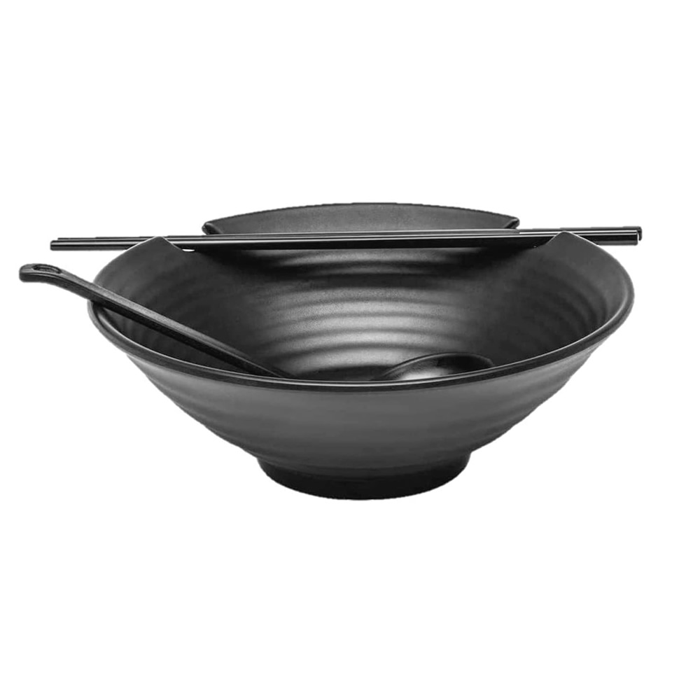 Black Ramen Bowl Set