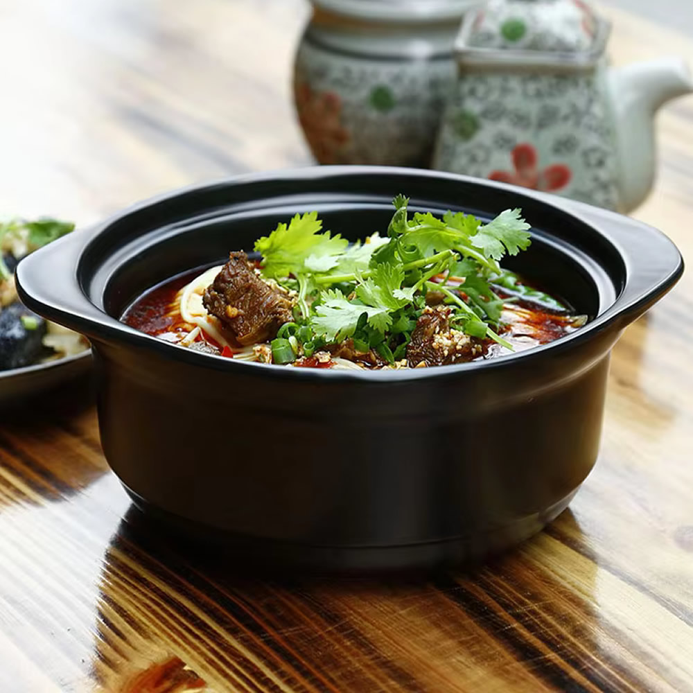 Korean Casserole Pot Served With Food