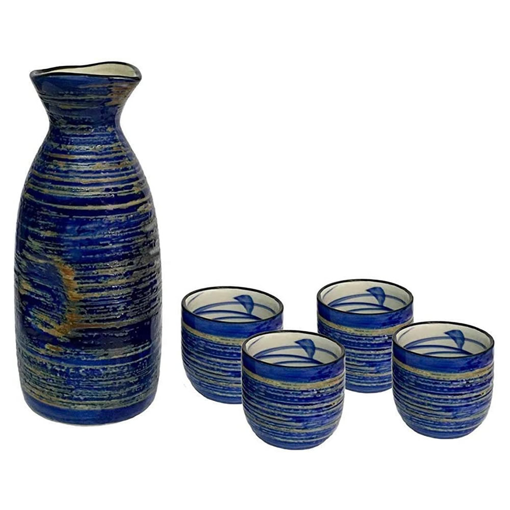 Buy Sunset Sea Ceramic Sake Set | Katachiware