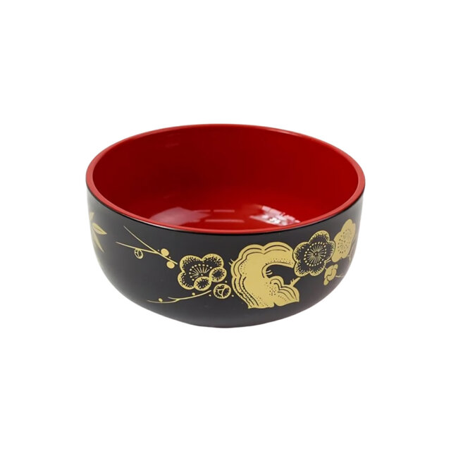 Traditional Japanese Bowl with Golden Design