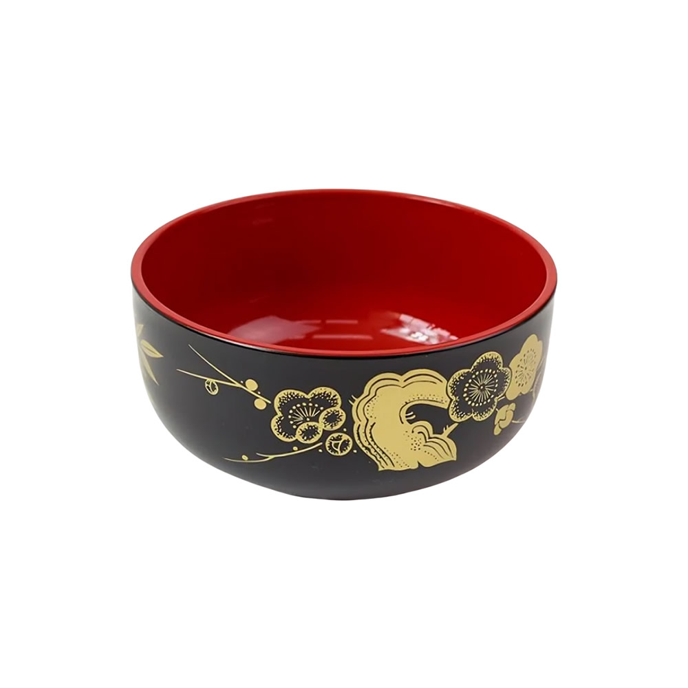 Traditional Japanese Bowl With Golden Design