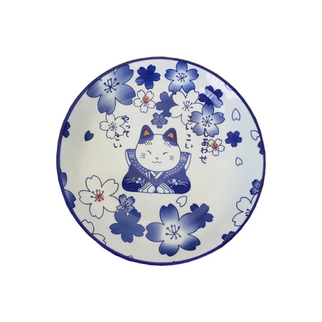 Cute Neko Deep Side Dish 175mm