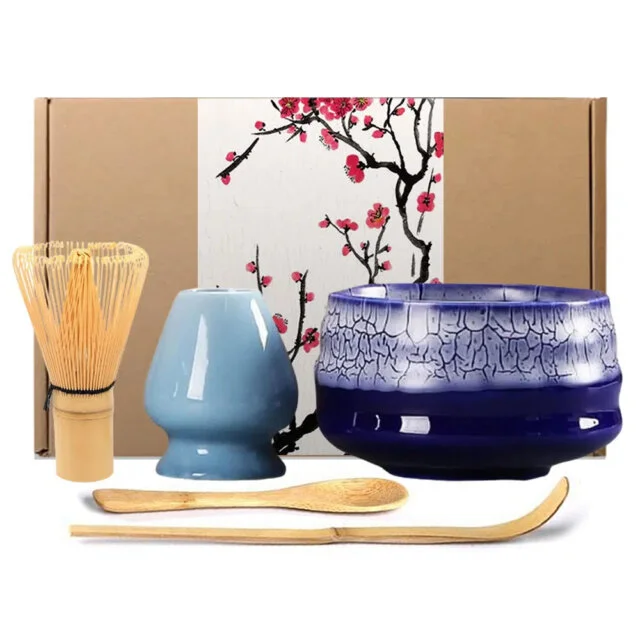 Traditional Blue Matcha Tea Set