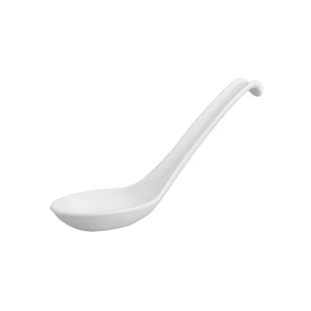 White Soup Spoon & Hook