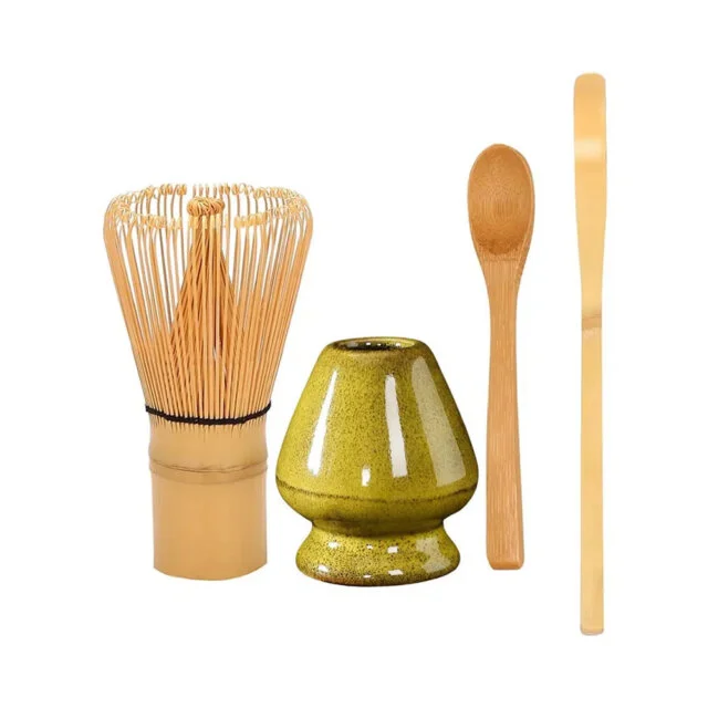 Mustard Matcha Whisk & Holder Set