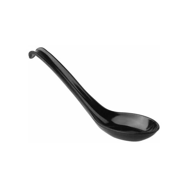 Melamine Black Soup Spoon