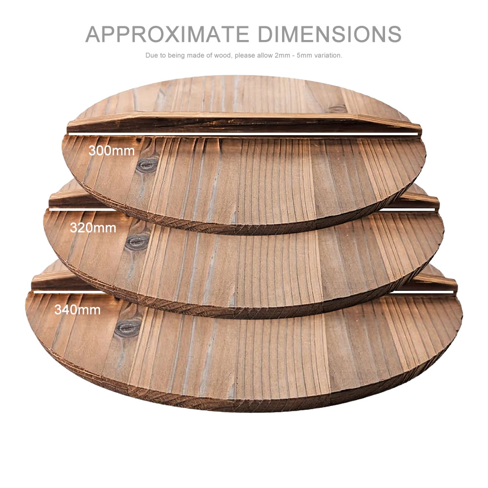 Otoshibuta Wooden Pot Lid Dimensions