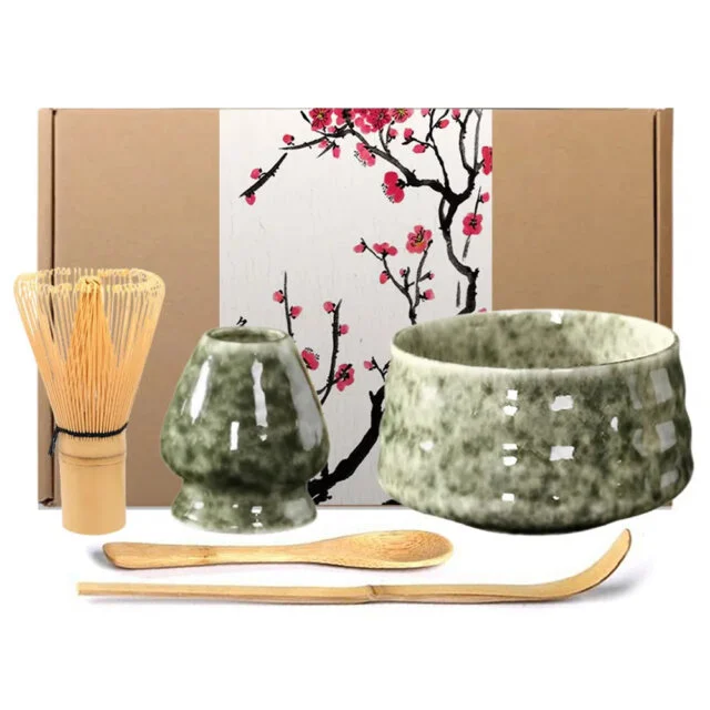 Rustic Green Matcha Tea Set