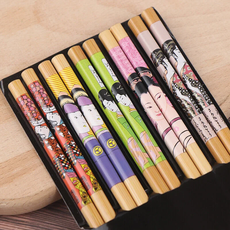 Japanese Geisha Bamboo Chopsticks