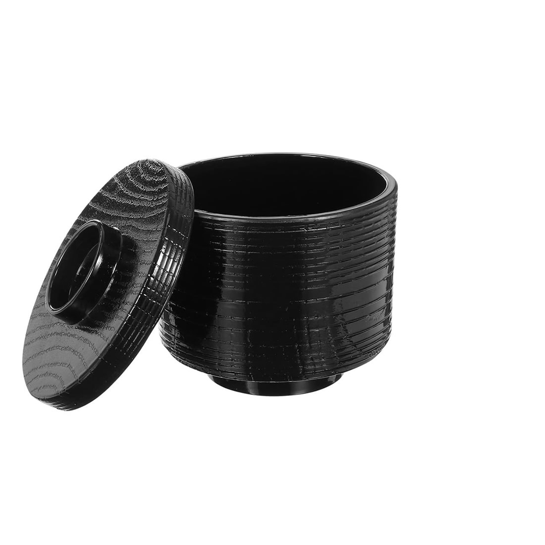 Traditional Black Soba Choko Cup & Lids