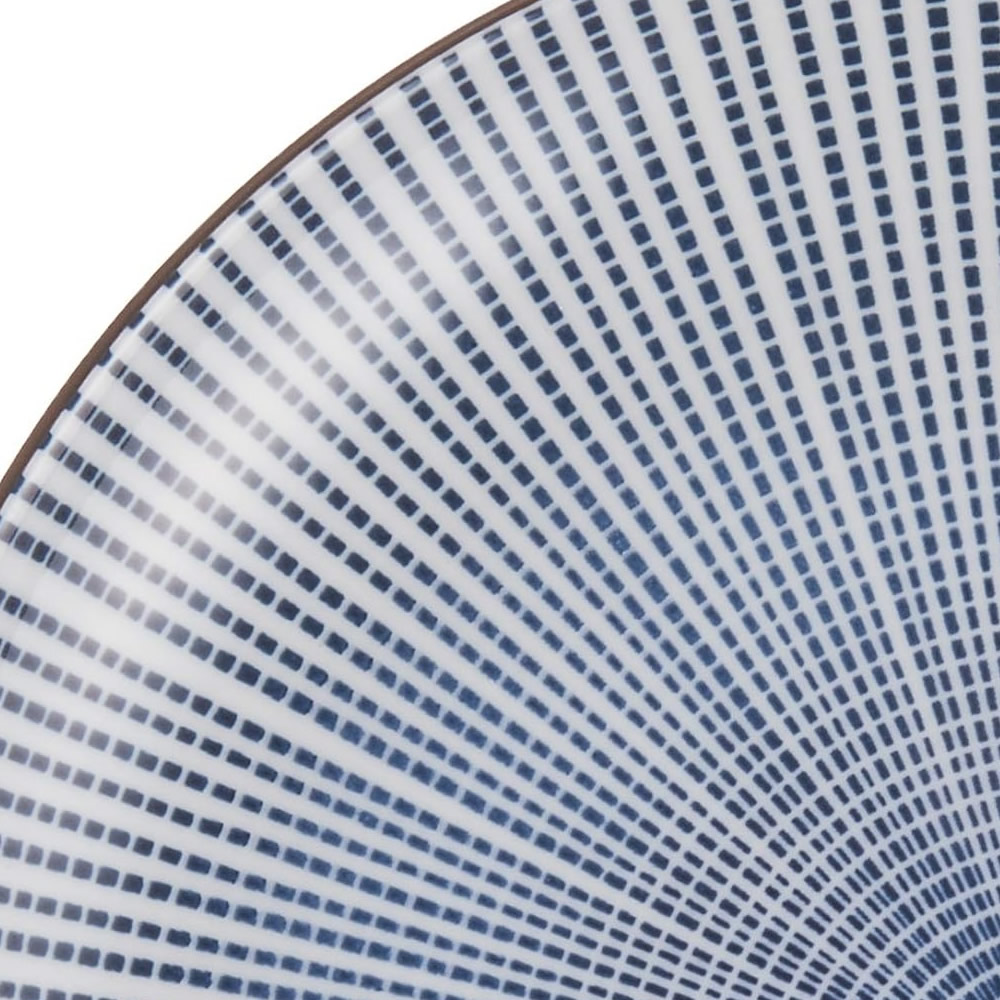 Hōshajō Blue Ceramic Plate Detailed