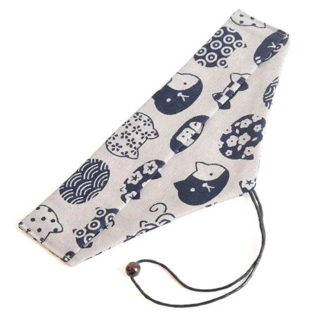 Japanese Kitten Cutlery Bag & Drawstring