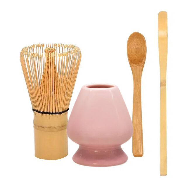 Salmon Pink Matcha Tea Set & Accessories & Accessories