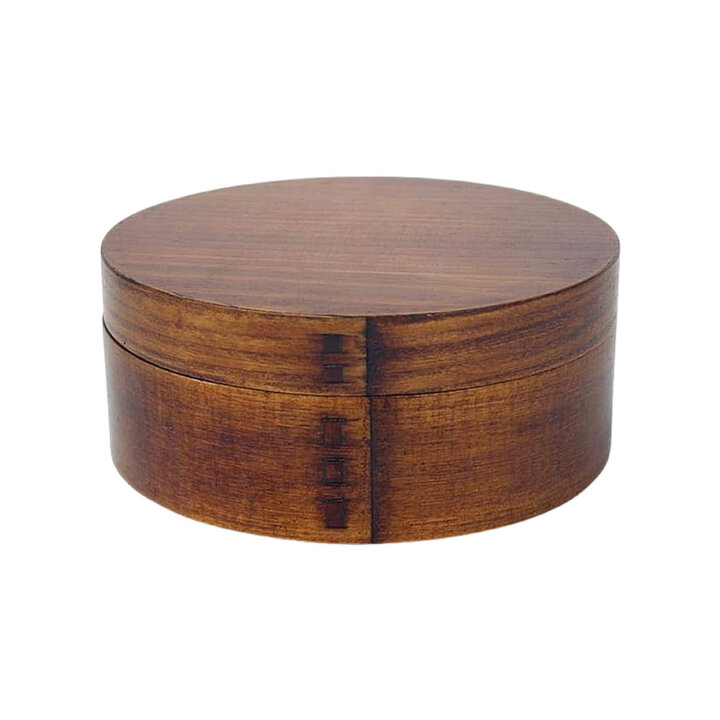 Dark Willow Wood Round Bento Box | Katachiware