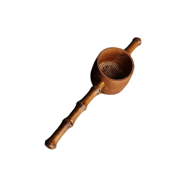 Brown Bamboo Tea Strainer