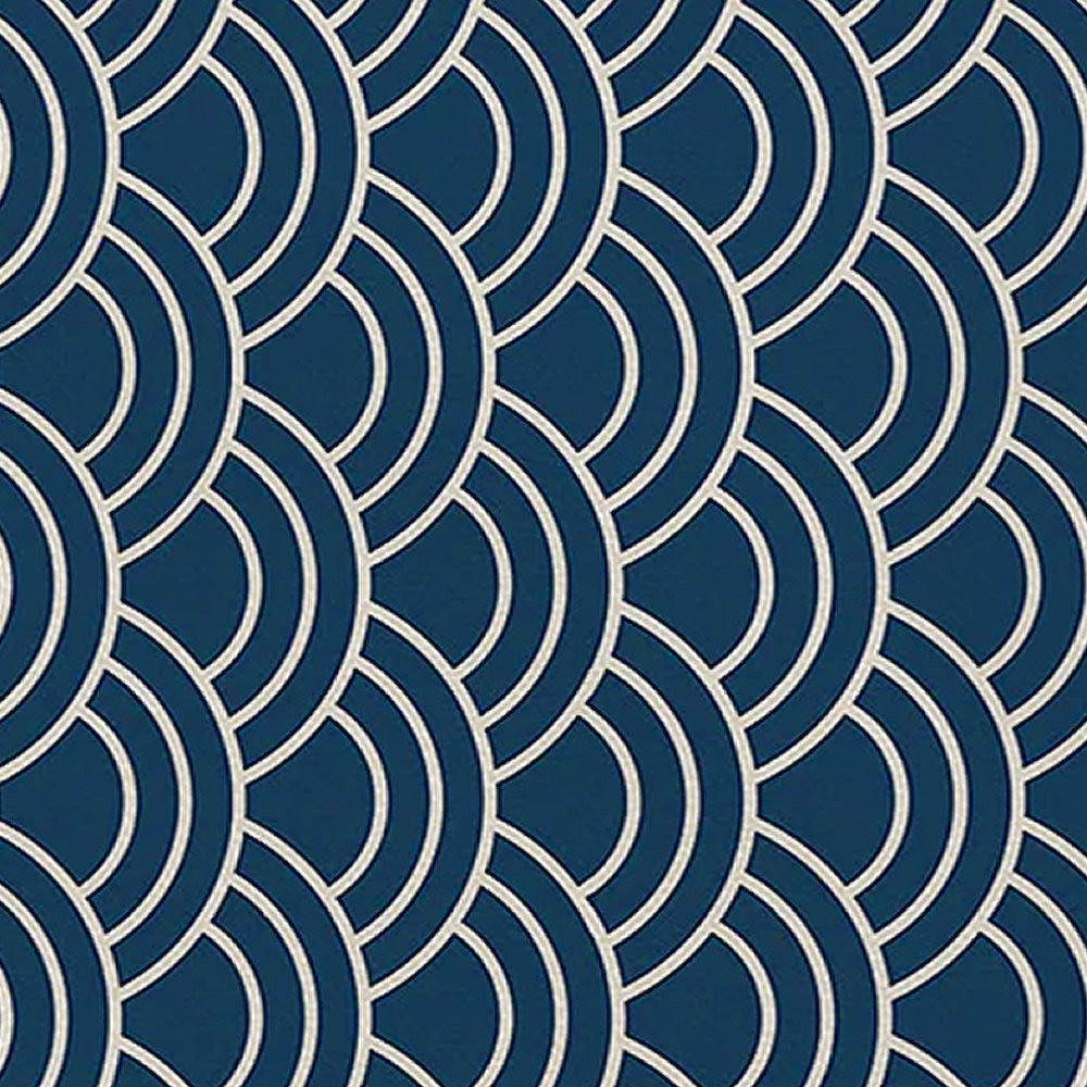 Japanese Geometric Wave Pattern Placemat