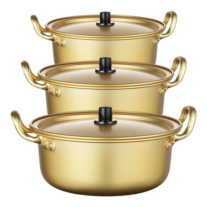 Large Golden Korean Daewon Ramen Pot | Katachiware