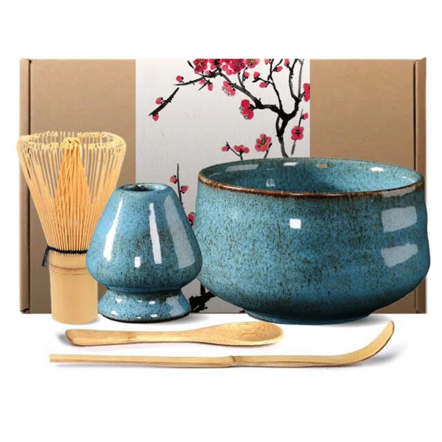 Ocean Blue Matcha Tea Set