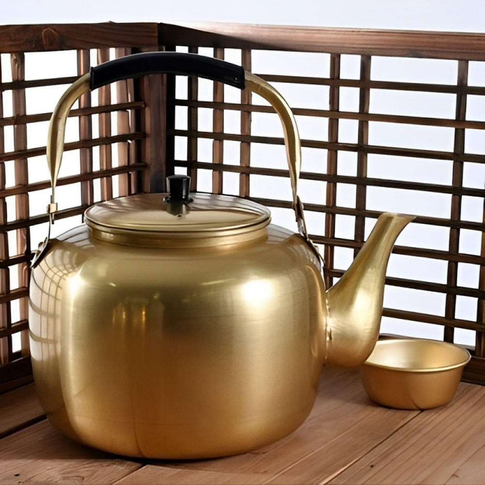 Yellow Aluminum Makgeoli Kettle Example