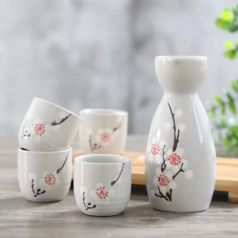 Kiiro Glaze Tokkuri Bottle