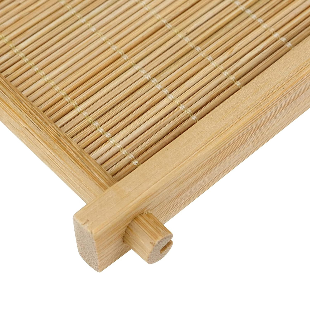 Bamboo Tea Cup Tray Close Up