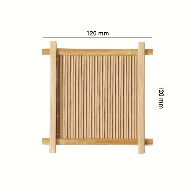 Bamboo Tea Sake Cuptray Dimensions